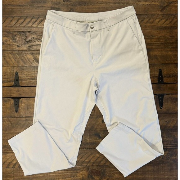 Lululemon Men's Commission Pant Slim Warpstreme In Silverstone | Size: 36 - Picture 1 of 11
